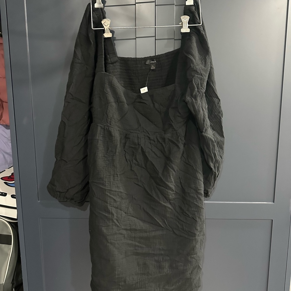 NWT J.Crew 100% cotton Elegant Black Women's Dress